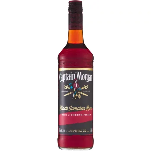 Captain Morgan Black Jamaica Rum Bottle 750ml