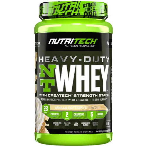 Heavy Duty NT Whey Protein Vanilla Softserve 908g