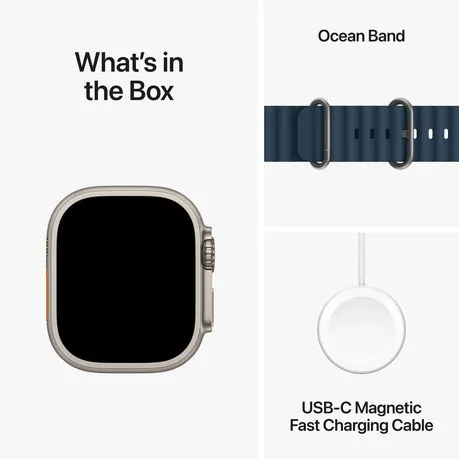 Apple Watch Ultra 2 GPS + Cellular, Titanium Case with Ocean Band (49mm)