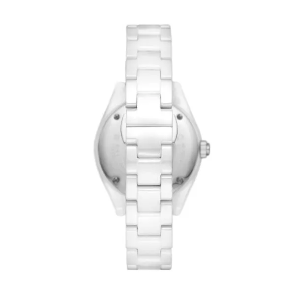 Emporio Armani Three-Hand Date White Ceramic Watch - AR70014