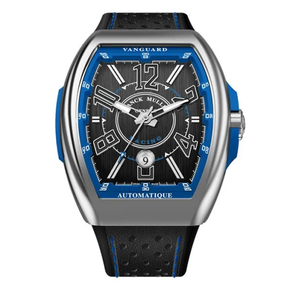 Franck Muller Vanguard 45 Racing Blue Stainless Steel Watch