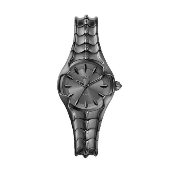 Diesel Women's Vert Three-Hand, Gunmetal Stainless Steel Watch - DZ5603