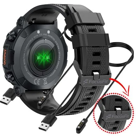 FocusFit K56 Smartwatch Fitness Tracker With Silicone Strap