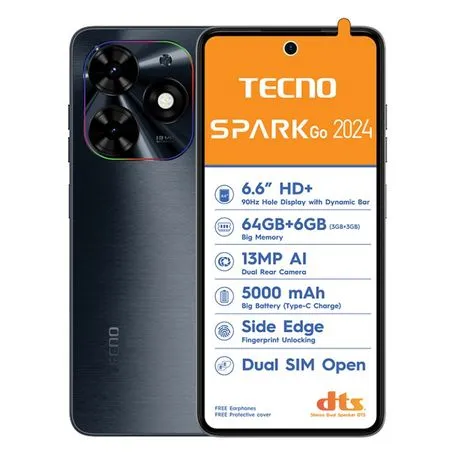 Tecno Spark Go 2024 4G Dual Sim 64GB - Black