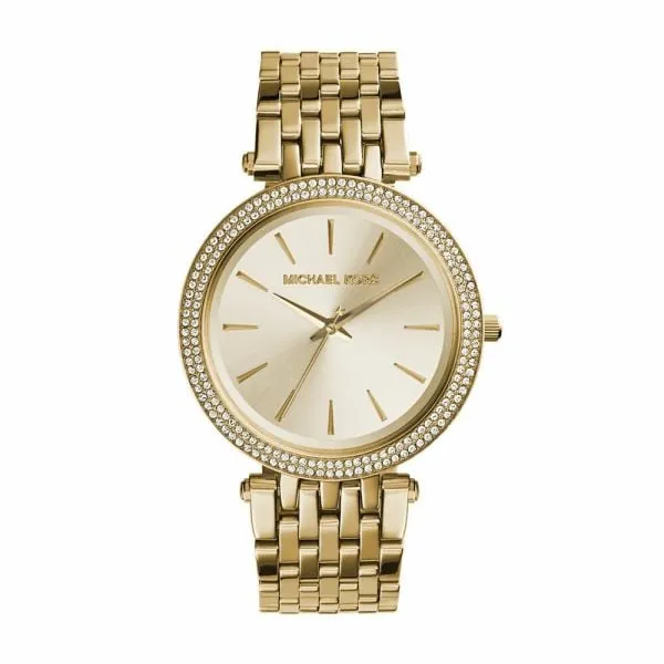 Michael Kors Women's Darci Gold Round Stainless Steel Watch - MK3191