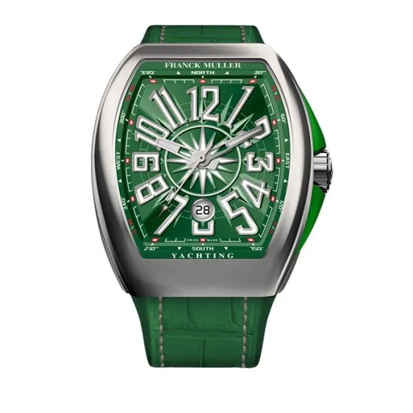 Franck Muller Vanguard 45 Yachting Green Dial Stainless Steel Watch