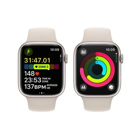 Apple Watch Series 9 GPS+Cellular Aluminium Case with Sport Band (45mm) M/L