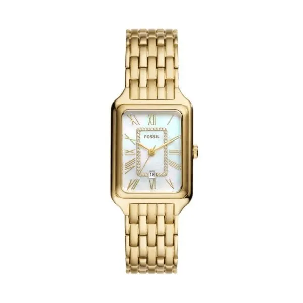 Fossil Women's Raquel Three-Hand Date, Gold-Tone Stainless Steel Watch - ES5304