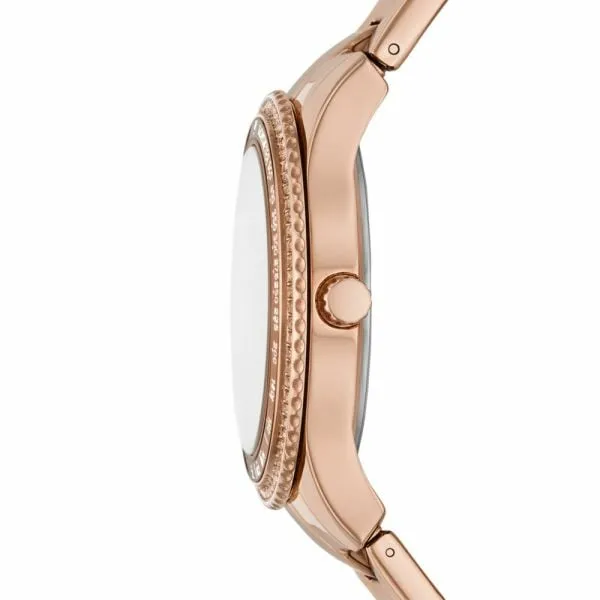 Fossil Women's Stella Sport Multifunction Rose Gold-Tone Stainless Steel Watch - ES5109