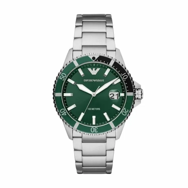 Emporio Armani Three-Hand Stainless Steel Watch - AR11338