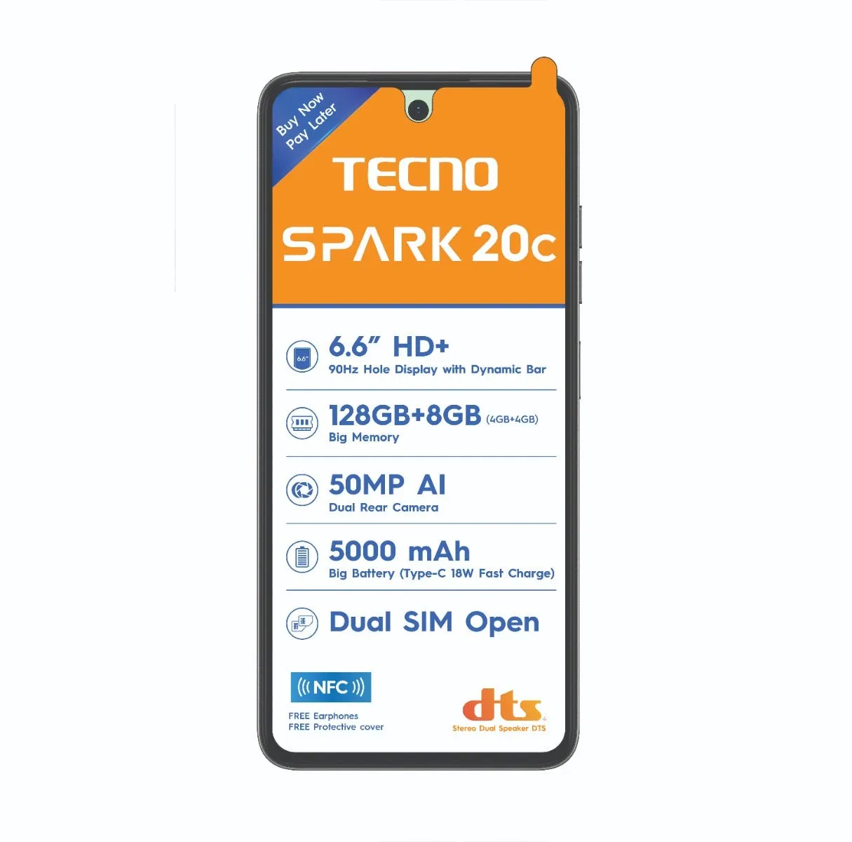 TECNO SPARK 20C 128GB 4G DS