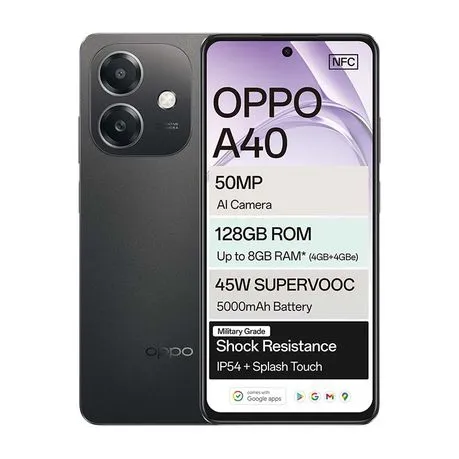 Oppo A40 4G Dual Sim 128GB - Black