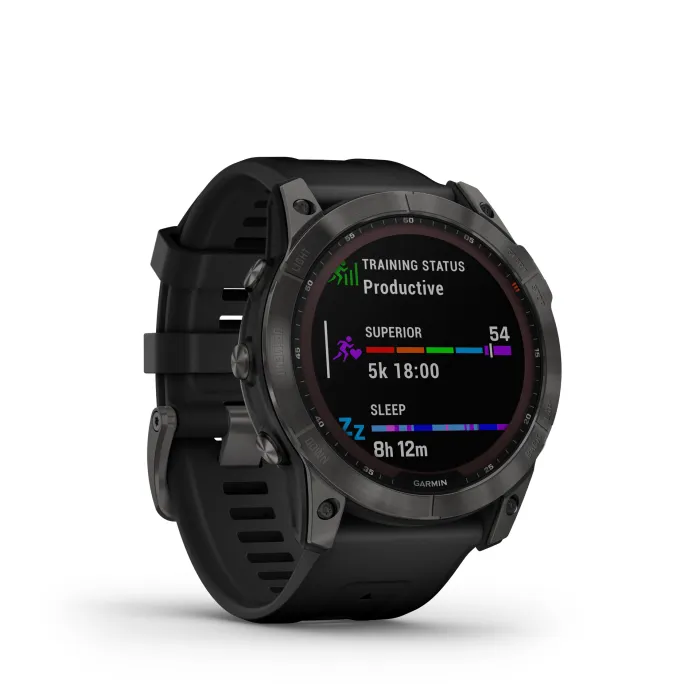 Garmin fenix 7X Solar 51mm Slate Grey Black Band