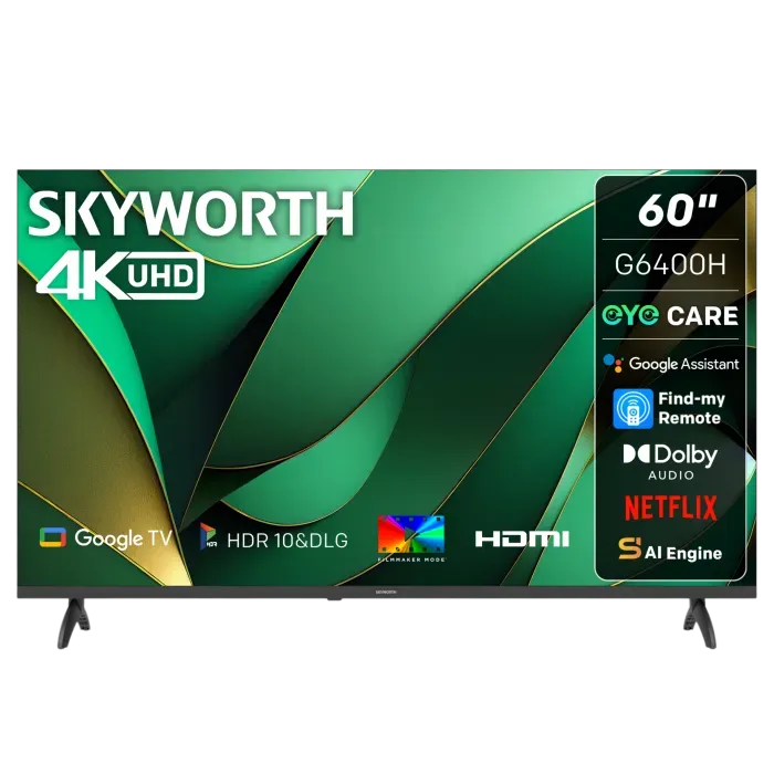 Skyworth 60-inch UHD Google TV-60G6400H
