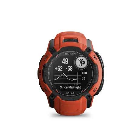 Garmin Instinct 2X, Solar - Flame Red