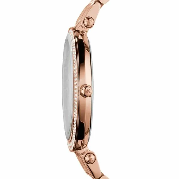 Michael Kors Women's Darci Rose Gold Round Stainless Steel Watch - MK3192