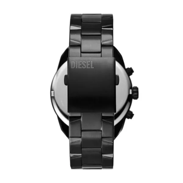 Diesel Men's Spiked Chronograph, Black Stainless Steel Watch - DZ4644