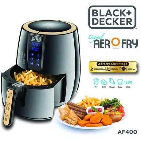 BLACK+DECKER 4L Digital Air Fryer with Rapid Air technology 1.2 KG 1500W