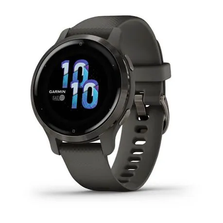 Garmin Venu 2S Smartwatch (40mm) - Silver Bezel with Mist Grey Case & Silicone Band