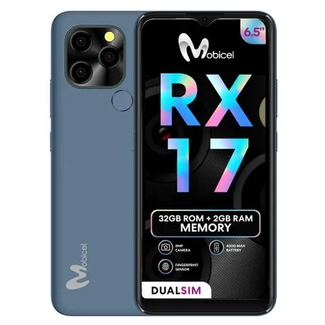 Mobicel RX17 32GB Dual Sim - Blue + Vodacom SIM Card Pack