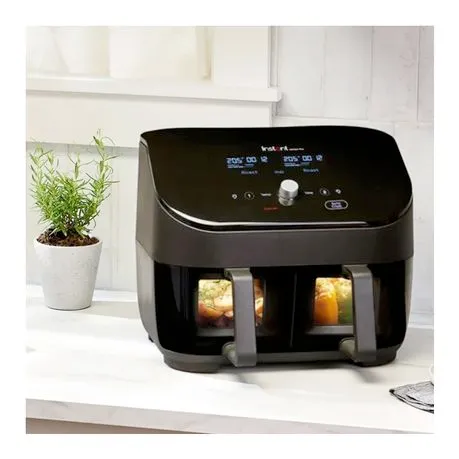 Instant Vortex Plus 8-In-1 Dual Airfryer With Clear Cook Windows (7.6L)