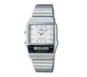 Casio Retro Digi Chrome Plat Re