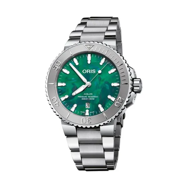 Oris X Bracenet 43.5mm Green Dial Stainless Steel Watch