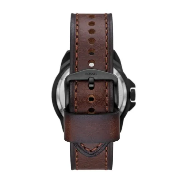 Fossil Men's Bronson Automatic Brown Leather Watch - ME3219