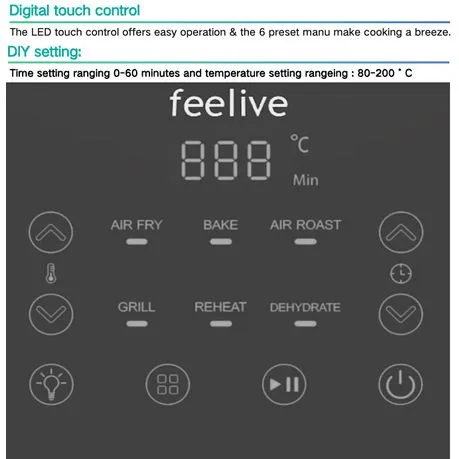 Feelive 5 L Air Fryer
