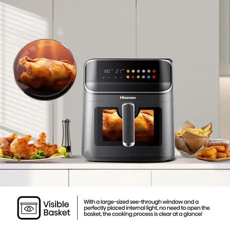 Hisense 6.7L Air Fryer with Digital Touch Control & Cooking Window