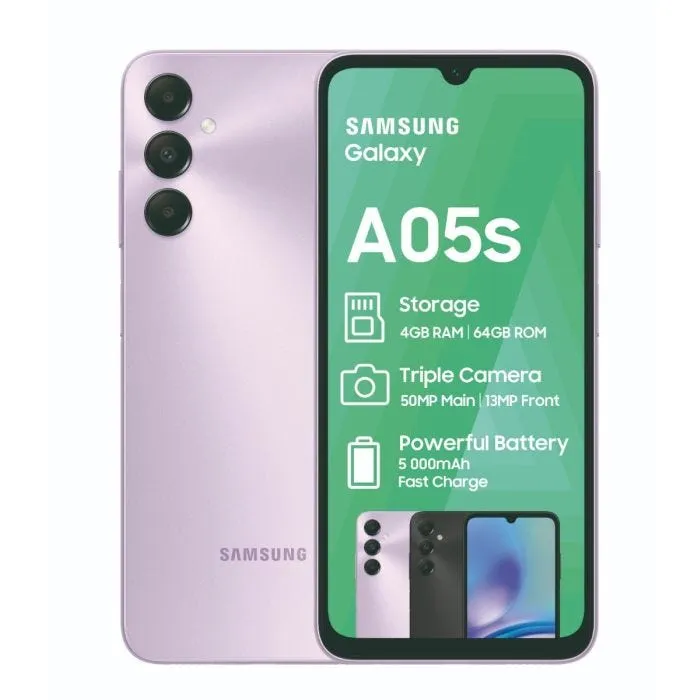 Samsung Galaxy A05S 64GB Black - SM-A057FZKDAFA