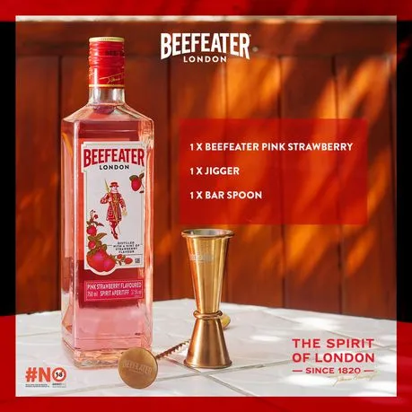 Beefeater Pink Gin Cocktail Kit 750ml