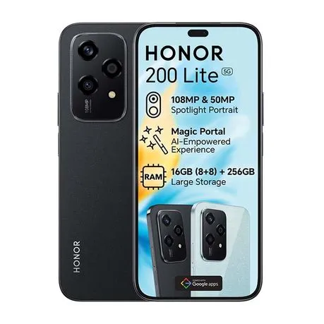 Honor 200 Lite 5G Dual Sim 256GB - Midnight Black