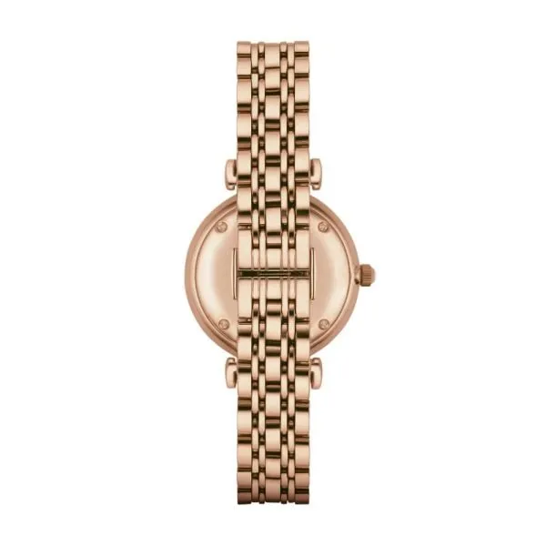 Emporio Armani Women's Two-Hand Rose Gold-Tone Stainless Steel Watch - AR1909