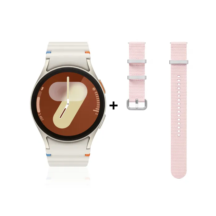 Galaxy Watch7 40mm BT Cream + Pink Strap