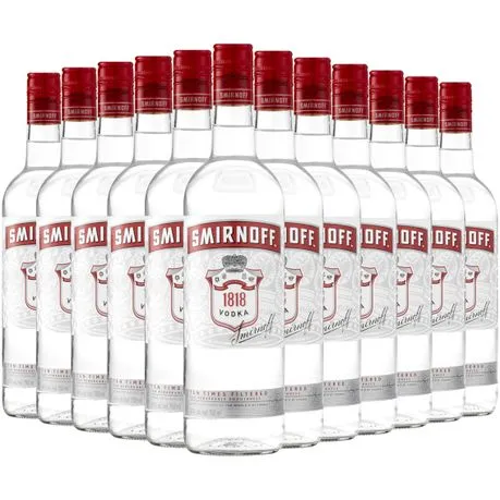 Smirnoff 1818 Vodka 43% ABV - Case 12 x 750ml
