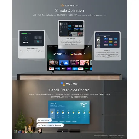 Skyworth 65-inch QLED Google TV-65SUE9500