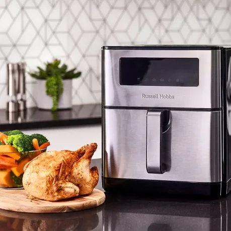 Russell Hobbs Stainless Steel Super Nova Air Fryer - 9 Liter- RHAFP09