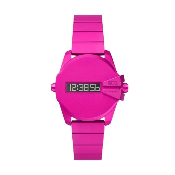 Diesel Men's Baby Chief Digital, Pink Aluminum Watch - DZ2206