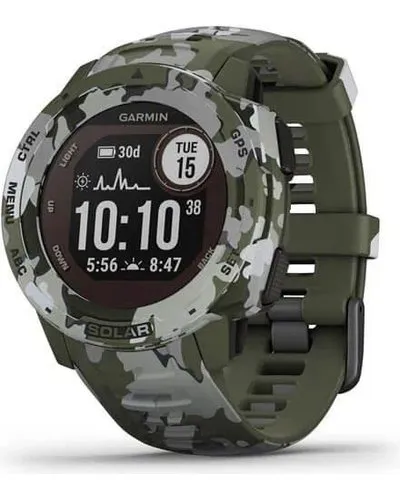 Garmin Instinct Solar Smart Watch (Lichen Camo)