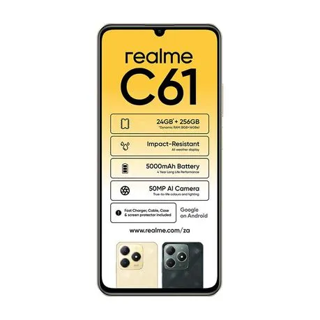 Realme C61 4G Dual Sim 256GB - Gold