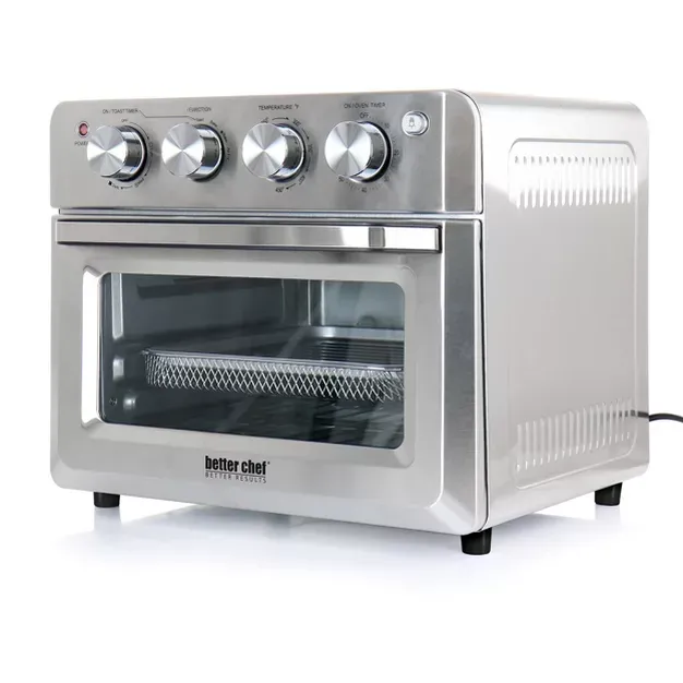 Better Chef Do-It-All 20 Liter Convection Air Fryer Toaster Broiler Oven in Silver