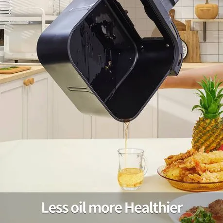 HAGENZ 7.6L With Window 2000W Air Fryer With Recipes Big Capacity Airfryer