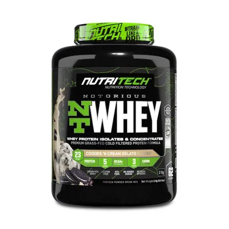 Nutritech NOTORIOUS NT Whey 2kg Cookies & Cream Gelato