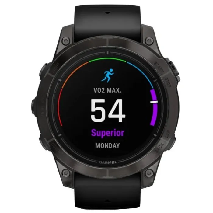 Garmin Epix Pro Gen 2 Sapphire Edition - Carbon Gray DLC Titanium, Black Band, 47mm