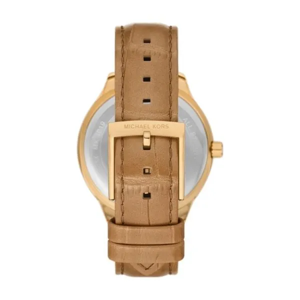 Michael Kors Women's Sage Three-Hand, Gold-Tone Stainless Steel Watch - MK4819