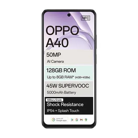 Oppo A40 4G Dual Sim 128GB - Black