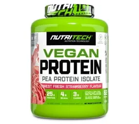 Nutritech 100 Vegan Protein (2kg) - Forest Fresh Strawberry