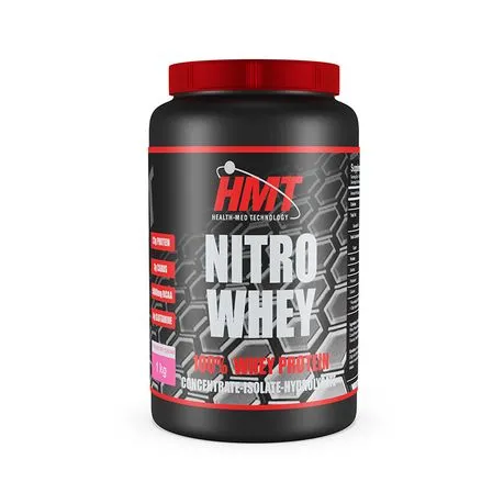 HMT 100% Whey Protein- Nitro Whey 1kg - Strawberry