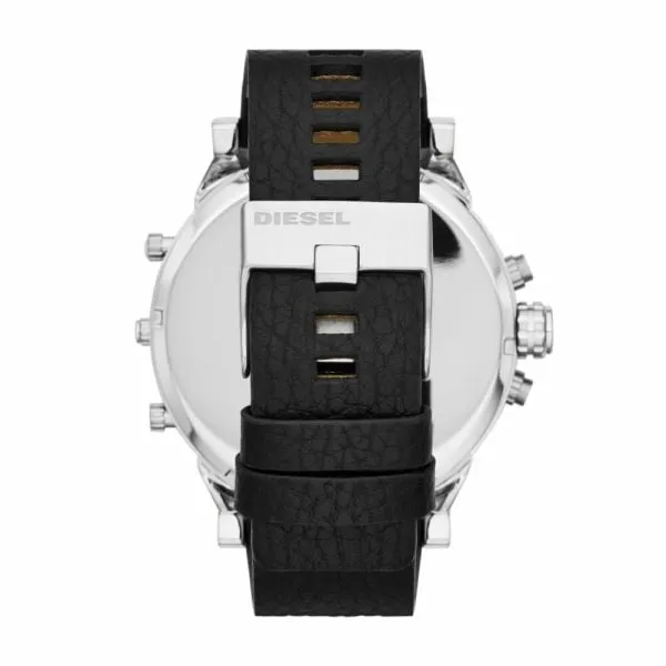 Diesel Men's Mr. Daddy 2.0 Silver Round Leather Watch - DZ7313